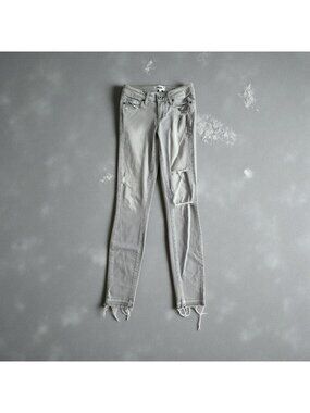 PAIGE Women's Gray Verdugo Skinny Jeans Size 24